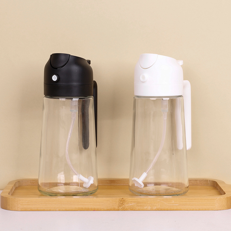 Botella Dispensadora de Aceite de Oliva 2 en 1 para Cocina, Pulverizador para Cocinar