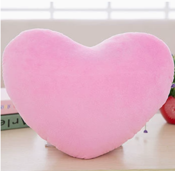 Almohada de Peluche en Forma de Corazón