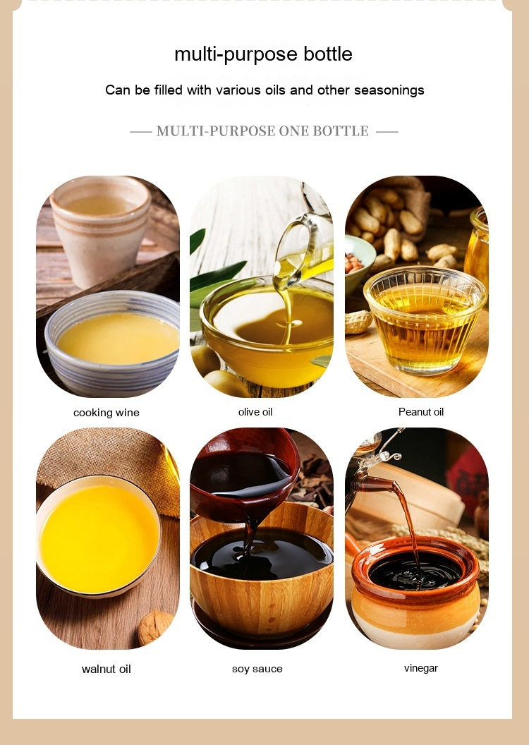 Botella Dispensadora de Aceite de Oliva 2 en 1 para Cocina, Pulverizador para Cocinar