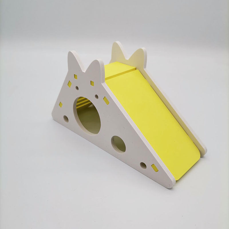 Casita de Madera Deslizante para Mascotas Pequeñas